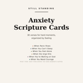 Anxiety Scripture Cards — cover: 30 verses for hard moments, organized by feeling