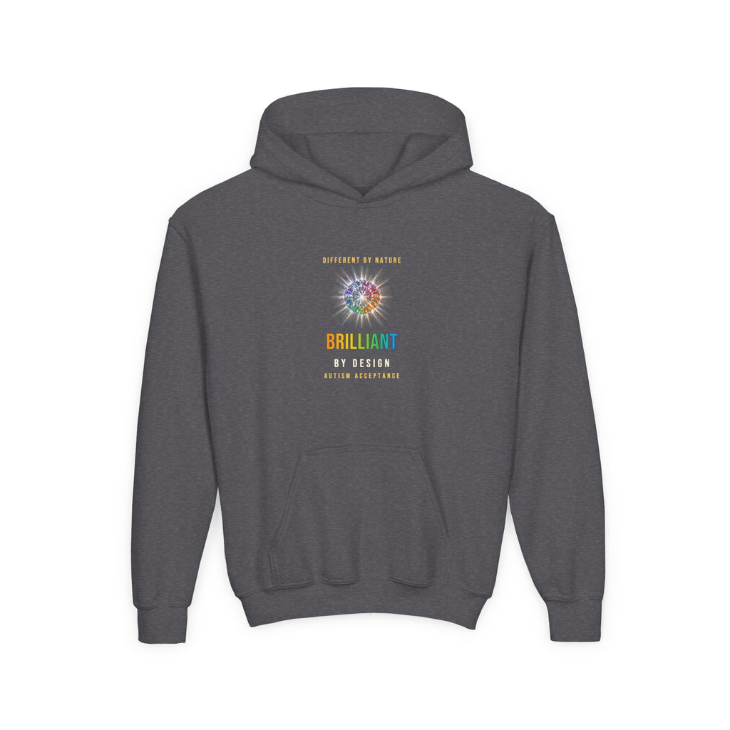 Brilliant By Design – Autism Acceptance Kids' Hoodie