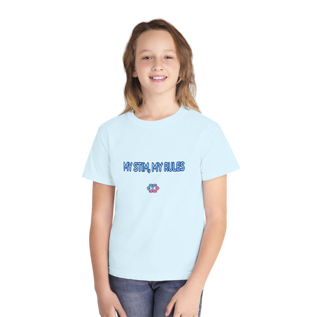 My Stim My Rules Neon – Autism Awareness Kids T-Shirt