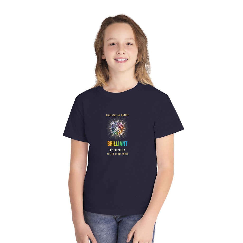 Brilliant By Design – Autism Acceptance Kids' T-Shirt