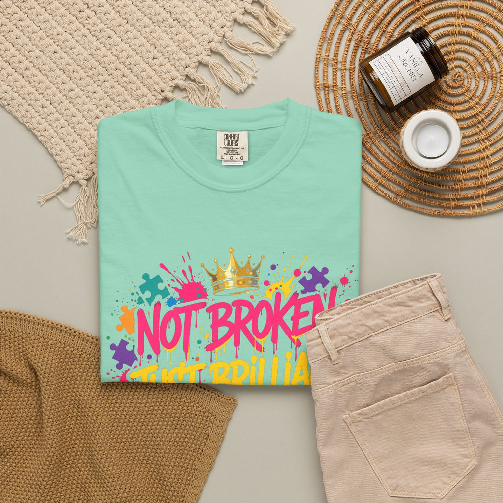 Not Broken Just Brilliant – Autism Awareness T-Shirt