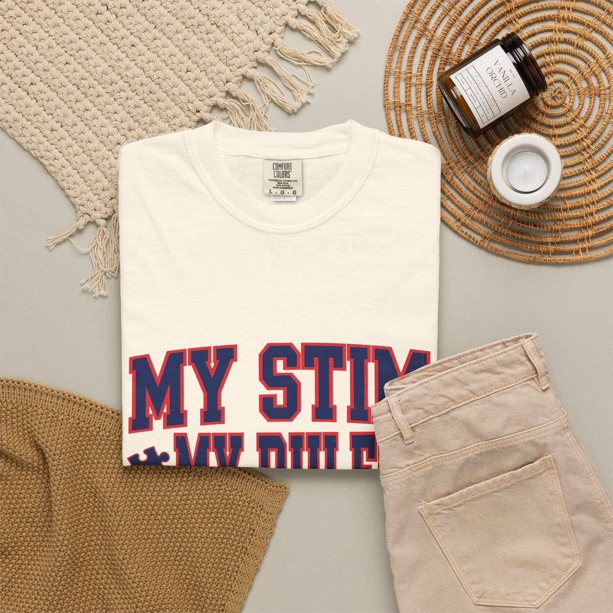 My Stim My Rules Varsity – Autism Awareness T-Shirt