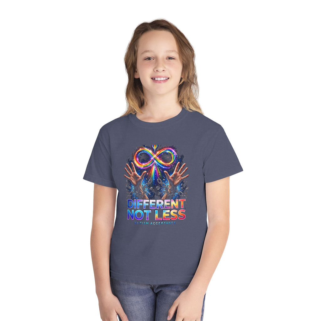 Different Not Less – Autism Acceptance Kids’ T-Shirt