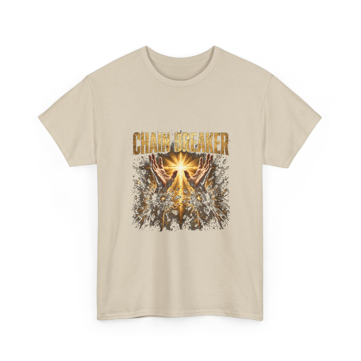 Chain Breaker Christian Graphic T-Shirt – Galatians 5:1 Bible Verse