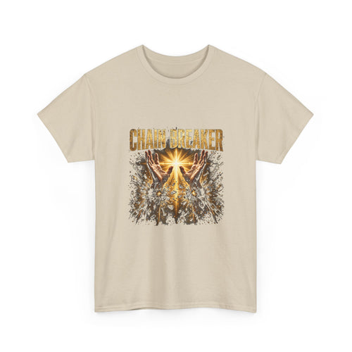 Chain Breaker Christian Graphic T-Shirt – Galatians 5:1 Bible Verse