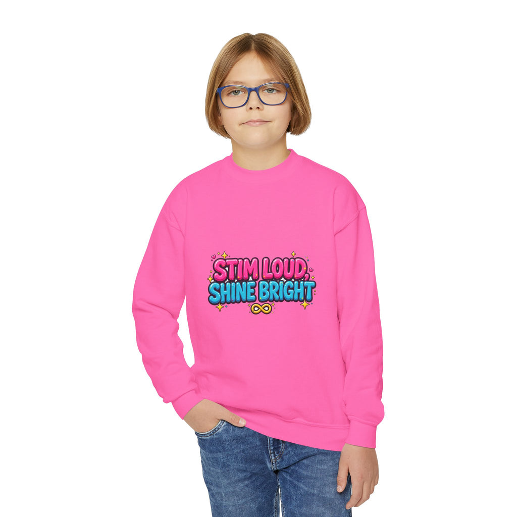 Stim Loud Shine Bright Kids' Sweatshirt