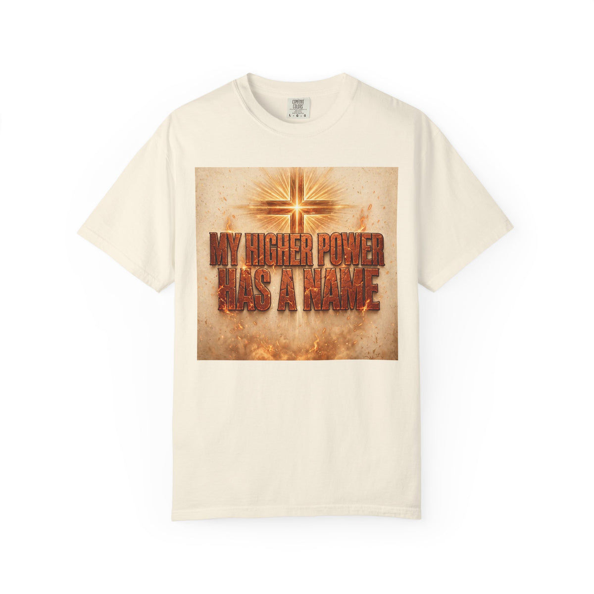 Higher Power Fiery Cross – Recovery T-Shirt