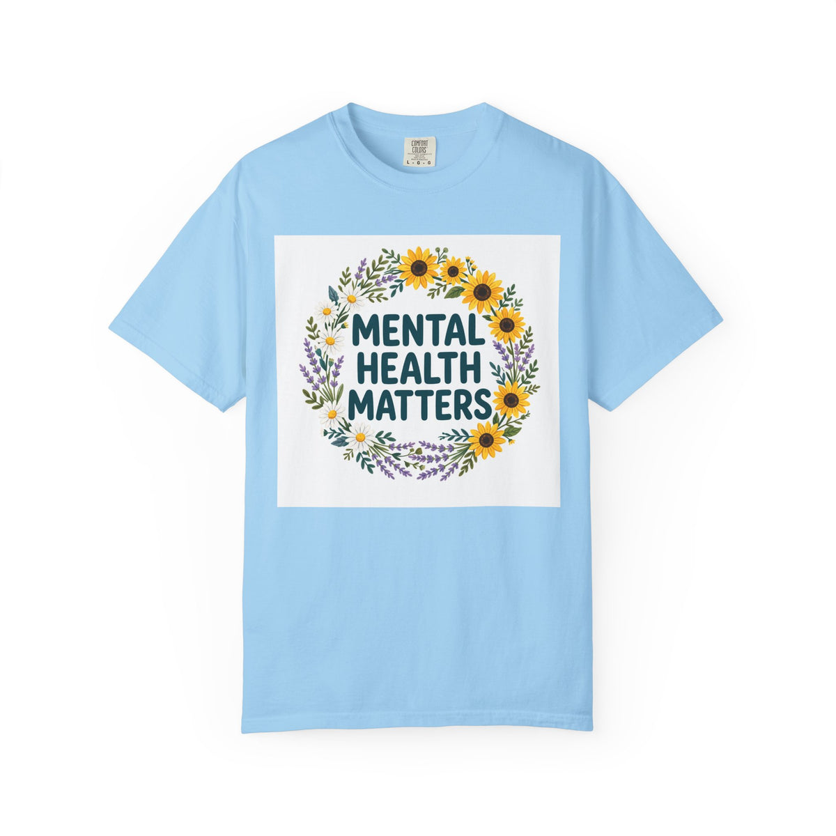 Mental Health Matters – Floral Awareness T-Shirt