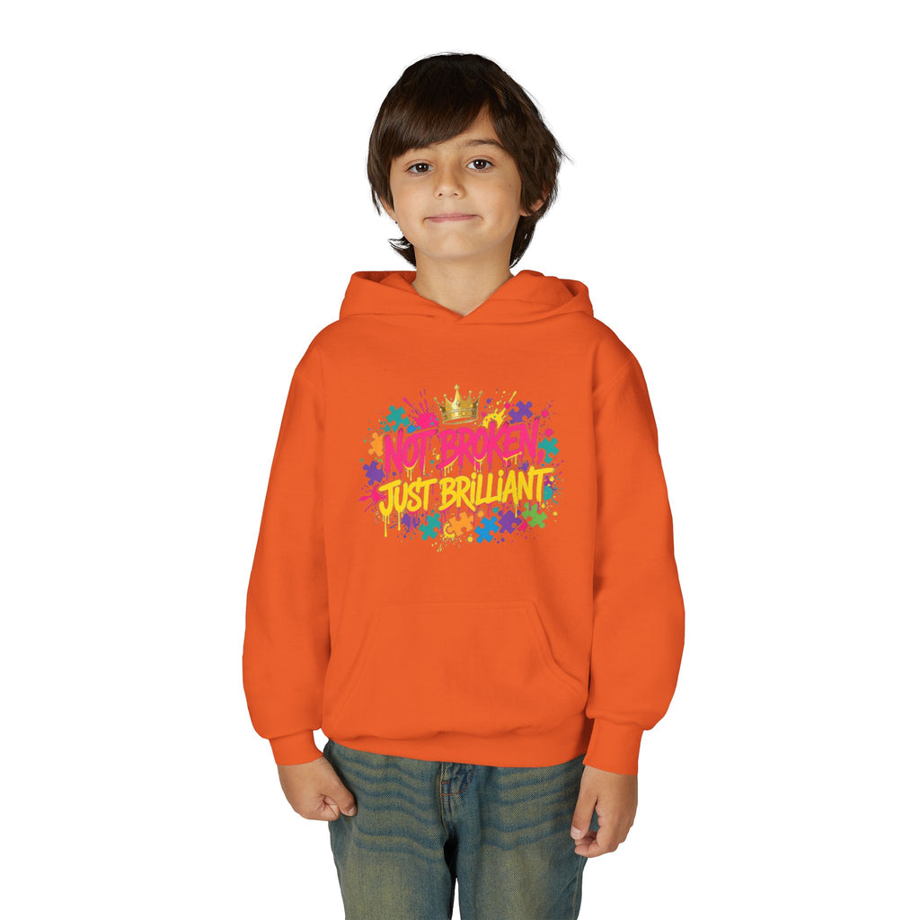Not Broken Just Brilliant – Autism Awareness Kids' Hoodie