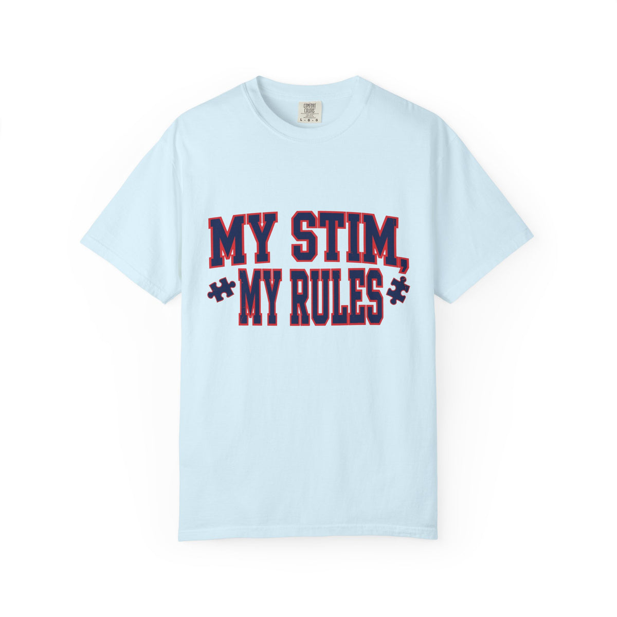 My Stim My Rules Varsity – Autism Awareness T-Shirt