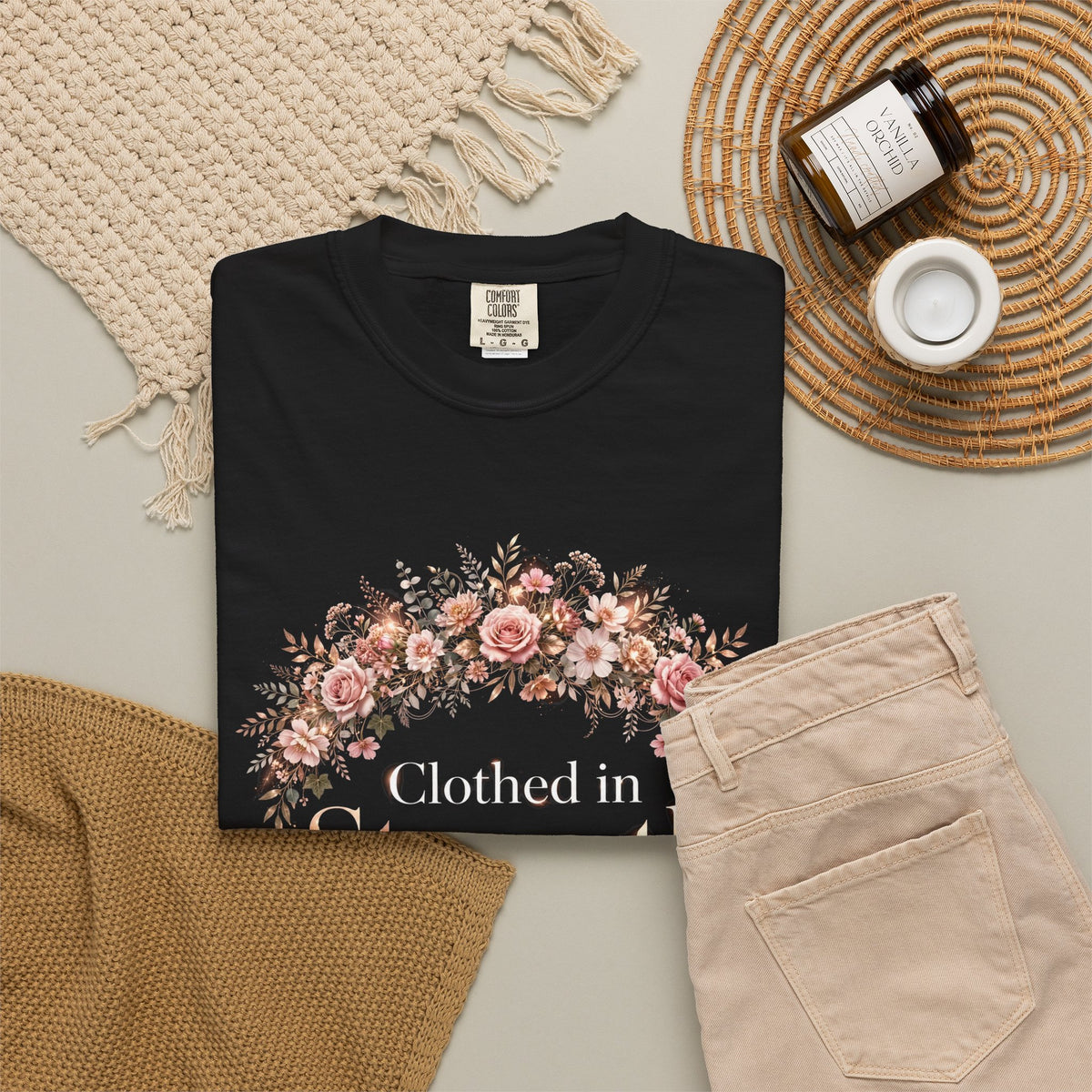 Clothed In Strength – Christian T-Shirt