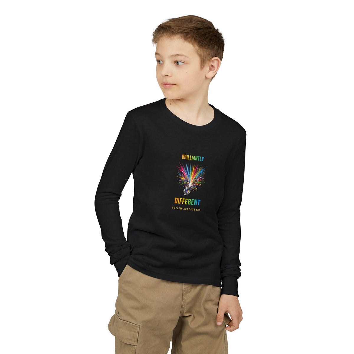 Brilliantly Different – Autism Acceptance Kids' Long Sleeve T-Shirt
