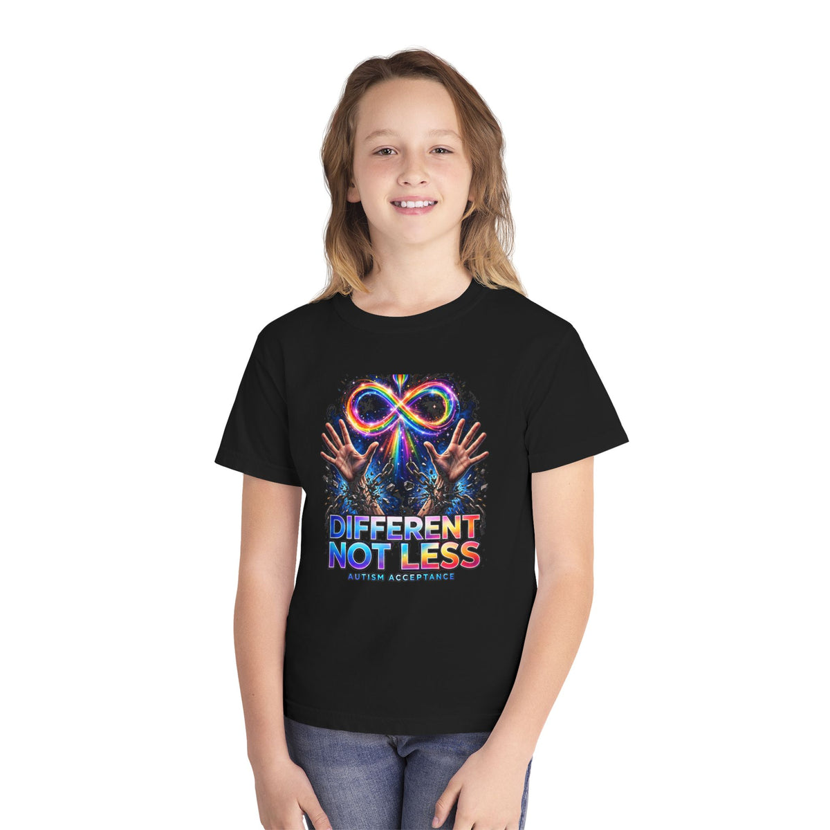 Different Not Less – Autism Acceptance Kids’ T-Shirt