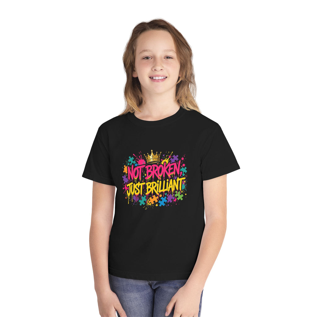 Not Broken Just Brilliant – Autism Awareness Kids' T-Shirt