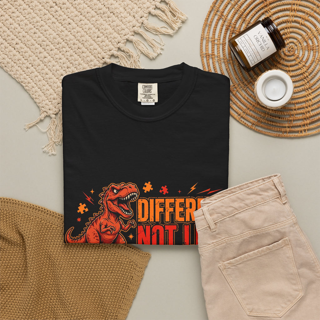 Different Not Less T-Rex – Autism Awareness T-Shirt