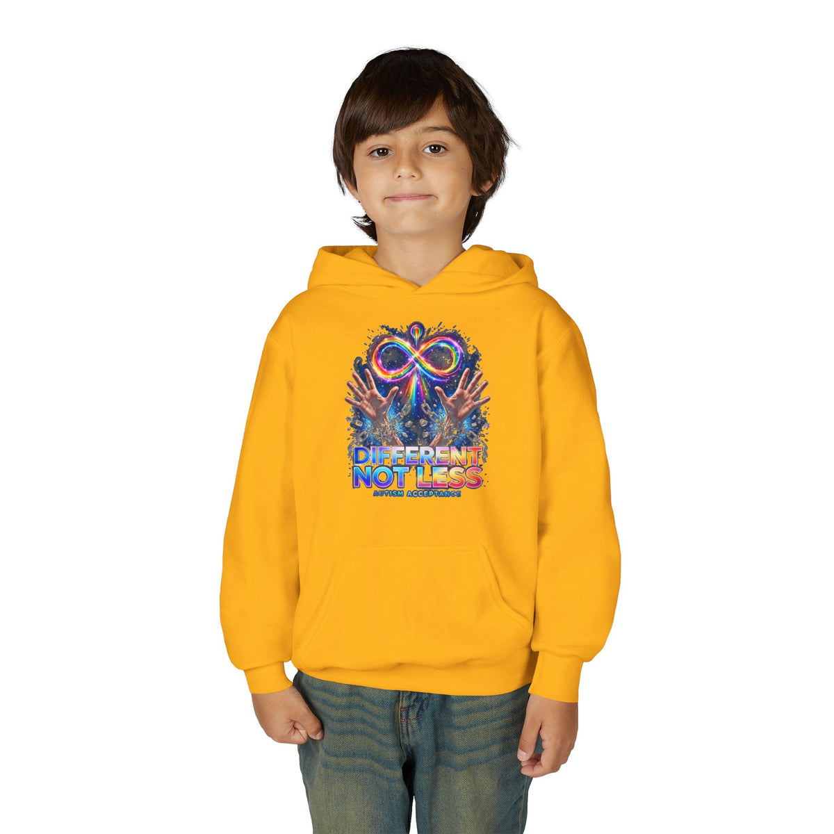 Different Not Less – Autism Acceptance Kids' Hoodie