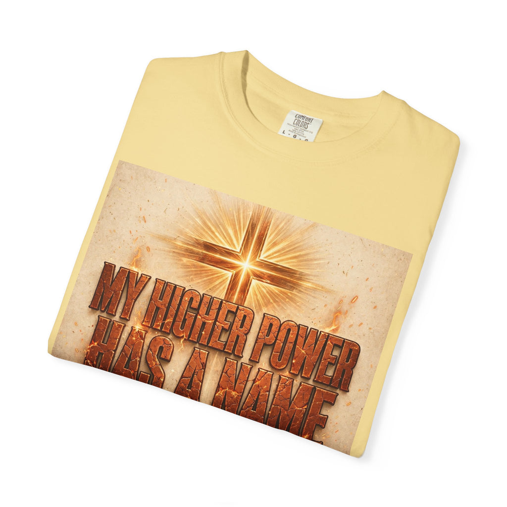 Higher Power Fiery Cross – Recovery T-Shirt