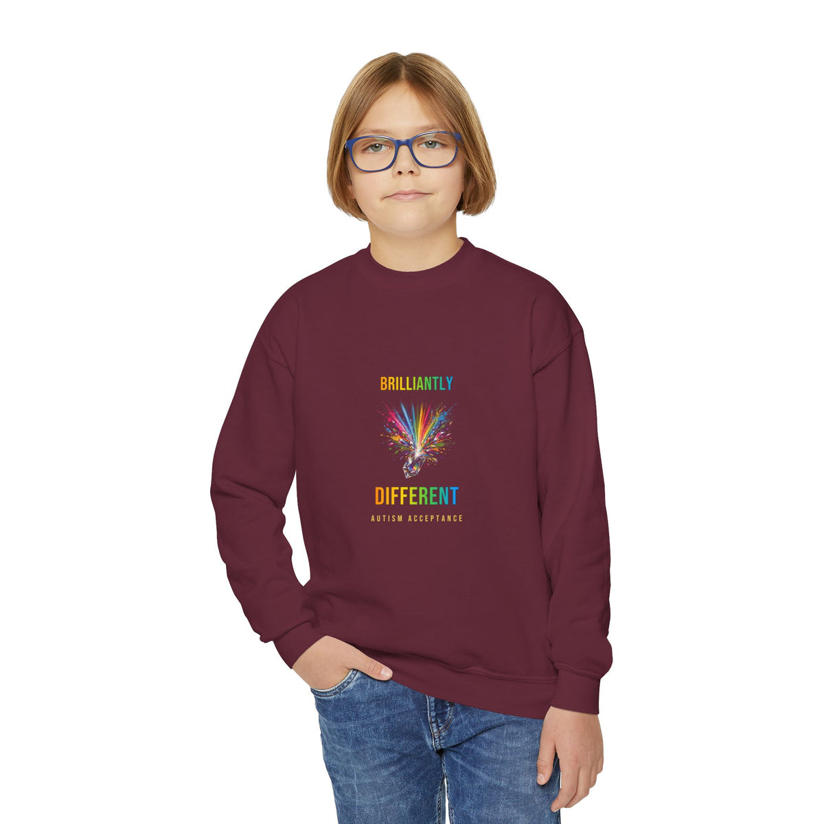 Brilliantly Different – Autism Acceptance Kids' Sweatshirt
