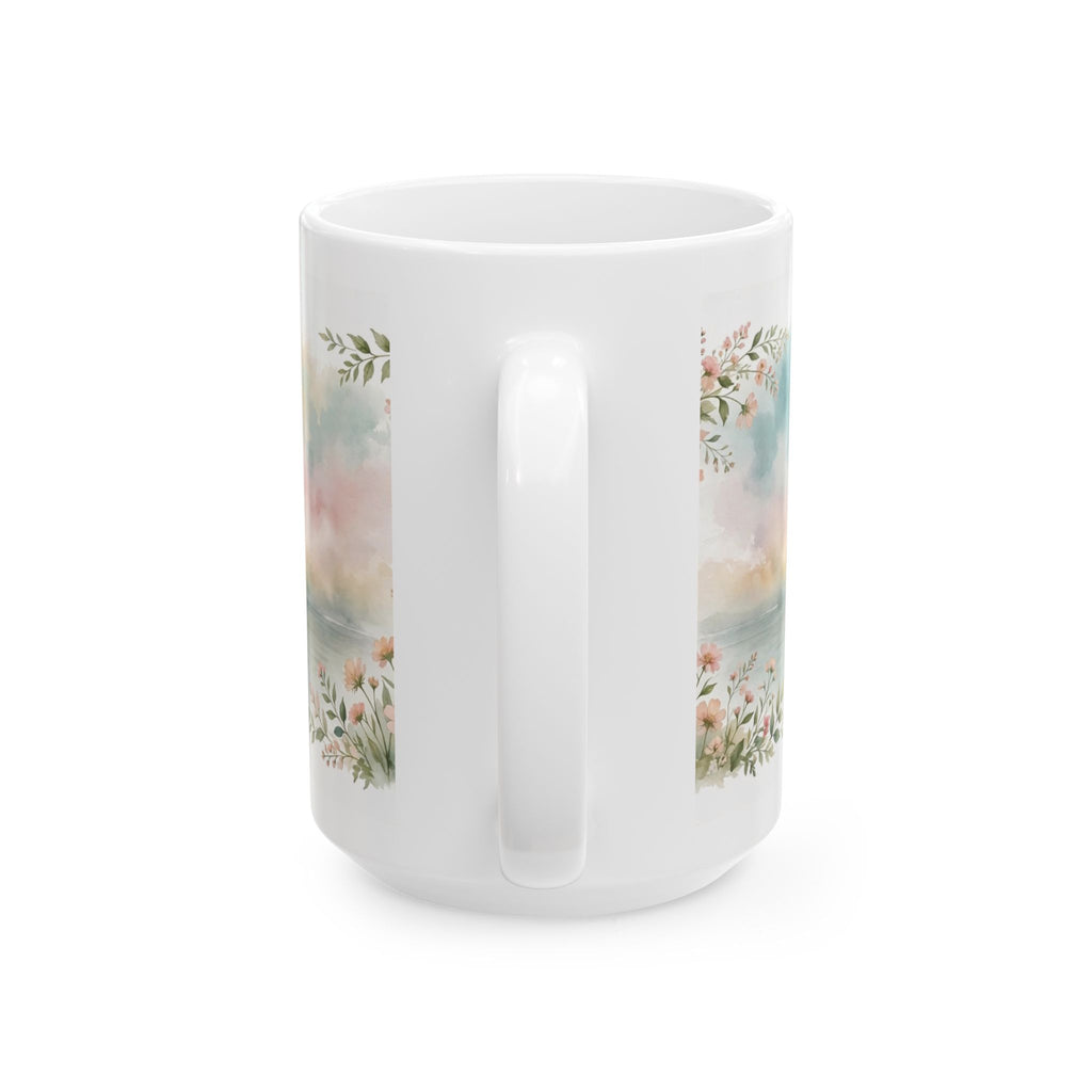 Serenity Prayer Mug — Sunrise Watercolor