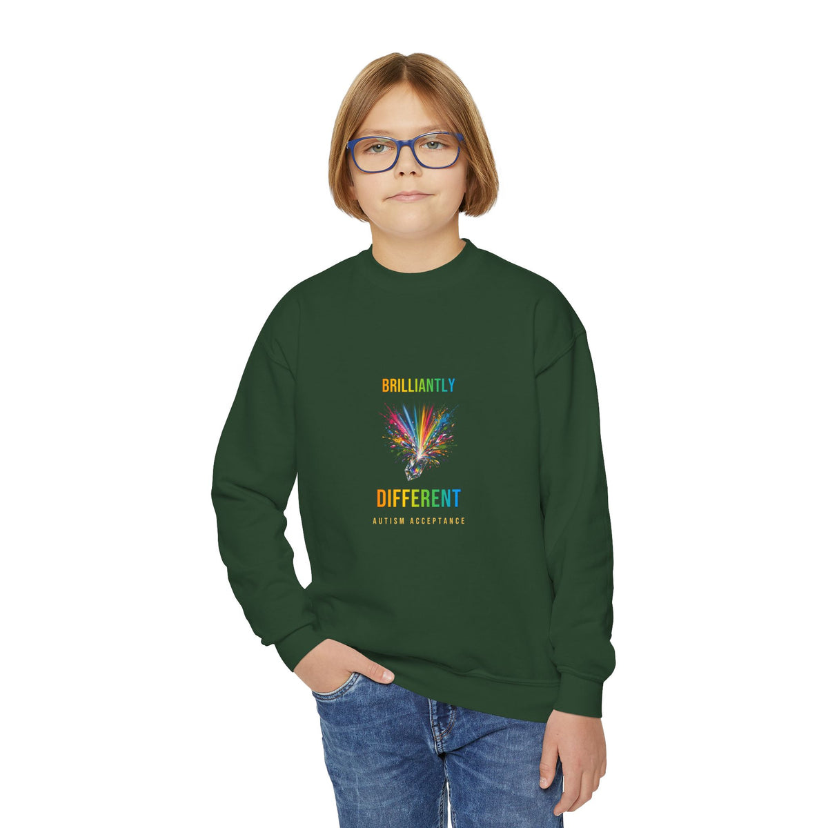 Brilliantly Different – Autism Acceptance Kids' Sweatshirt