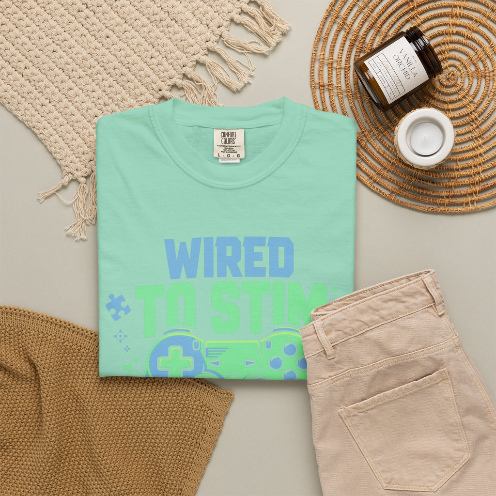 Wired to Stim Gamer – Autism Awareness T-Shirt