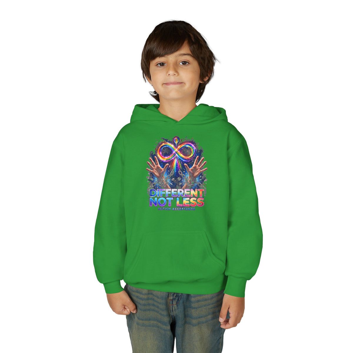 Different Not Less – Autism Acceptance Kids' Hoodie