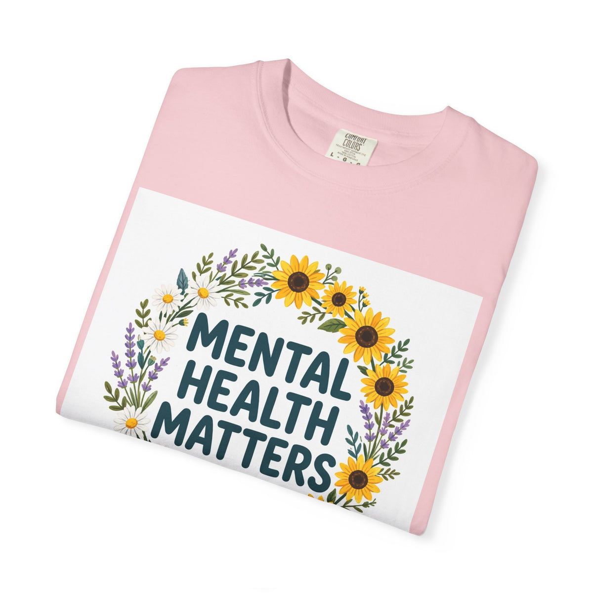 Mental Health Matters – Floral Awareness T-Shirt