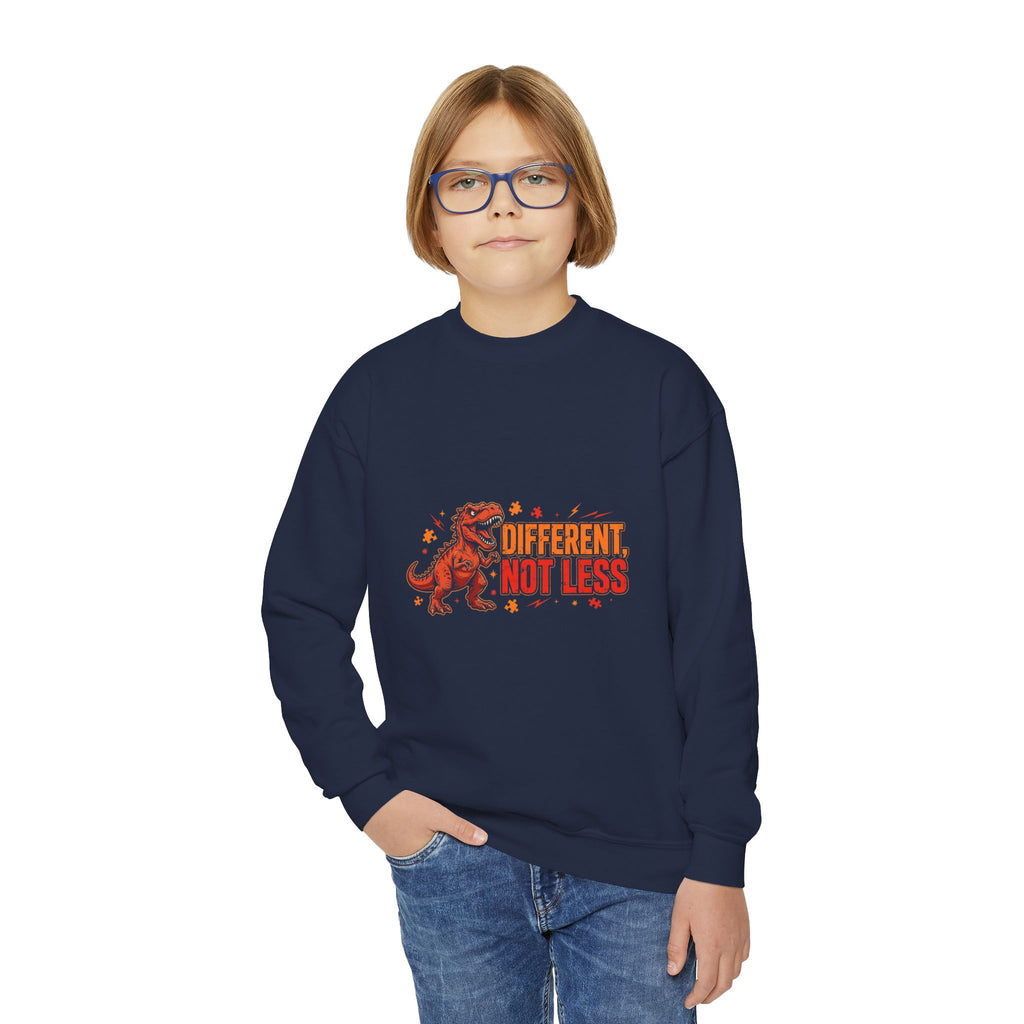 Different Not Less T-Rex – Kids' Sweatshirt