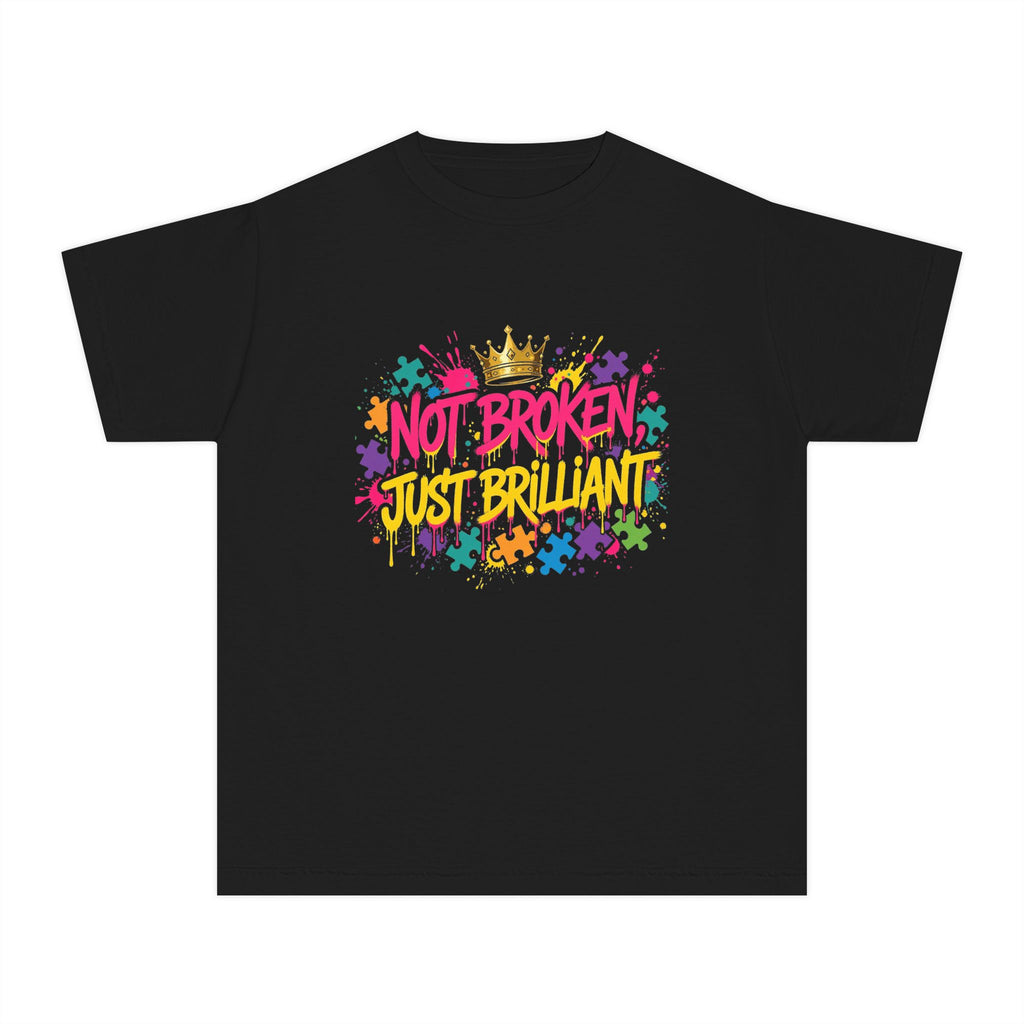 Not Broken Just Brilliant – Autism Awareness Kids' T-Shirt