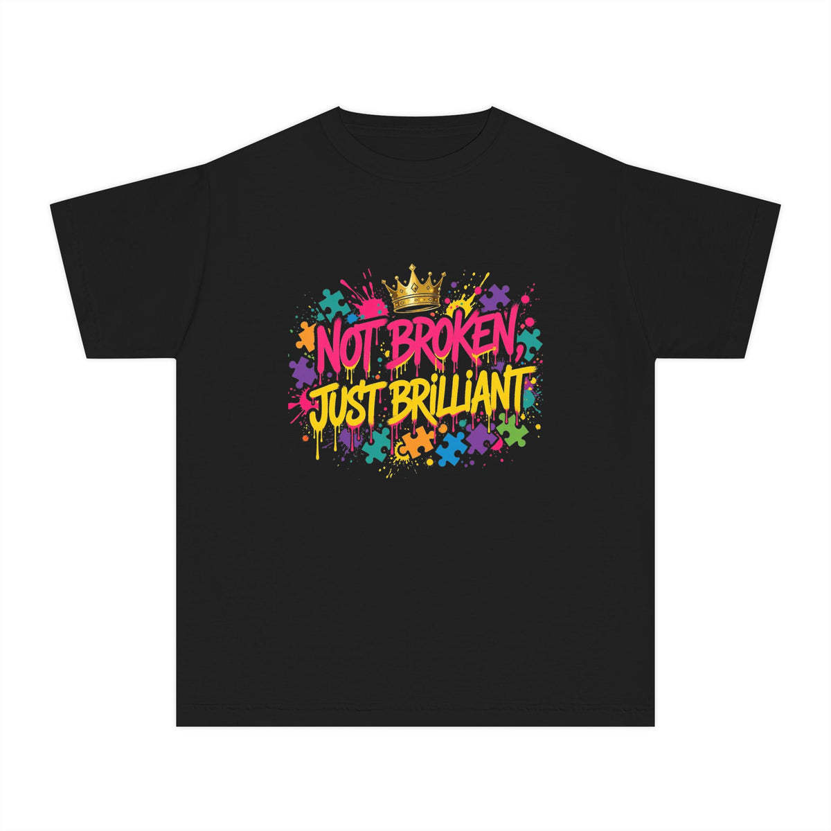 Not Broken Just Brilliant – Autism Awareness Kids' T-Shirt