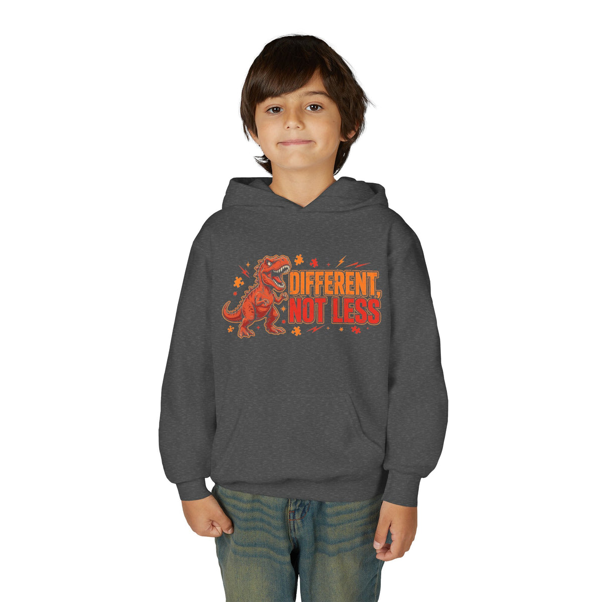 Different Not Less T-Rex – Kids' Hoodie