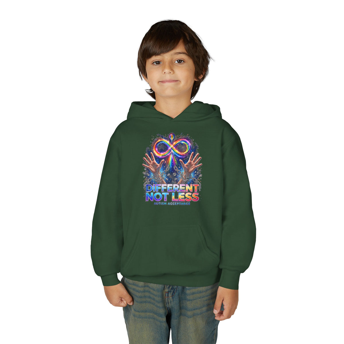 Different Not Less – Autism Acceptance Kids' Hoodie