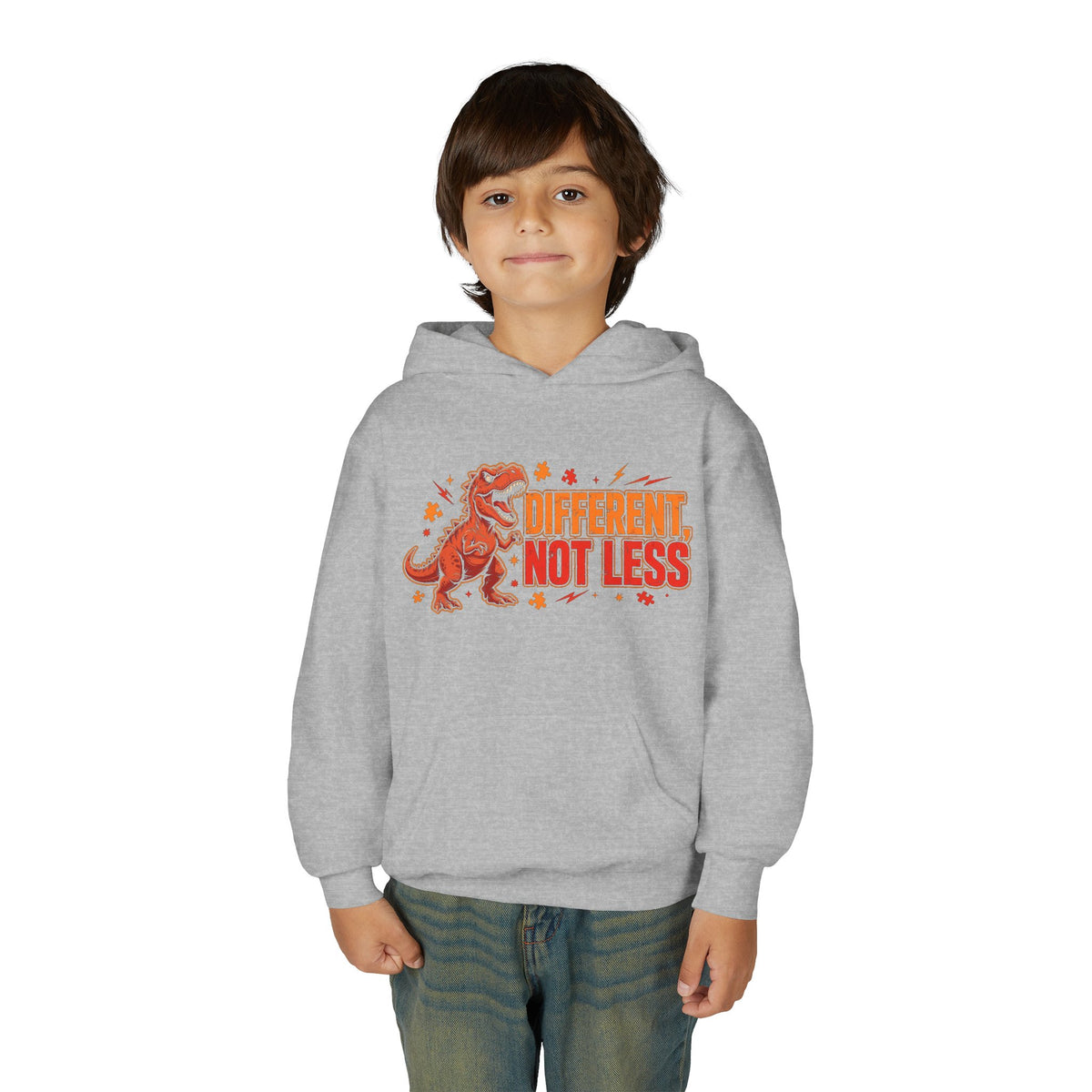 Different Not Less T-Rex – Kids' Hoodie