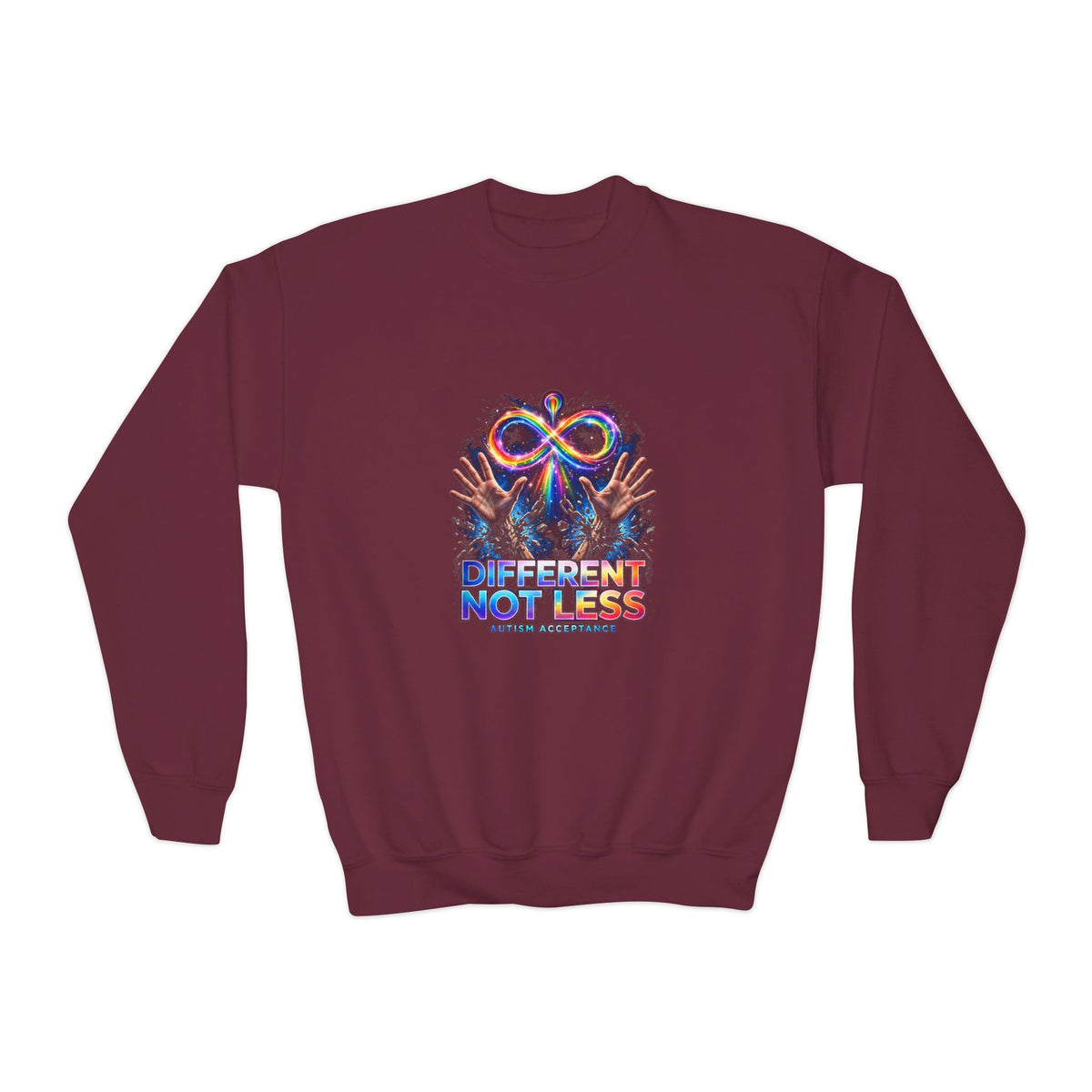 Different Not Less – Autism Acceptance Kids' Sweatshirt