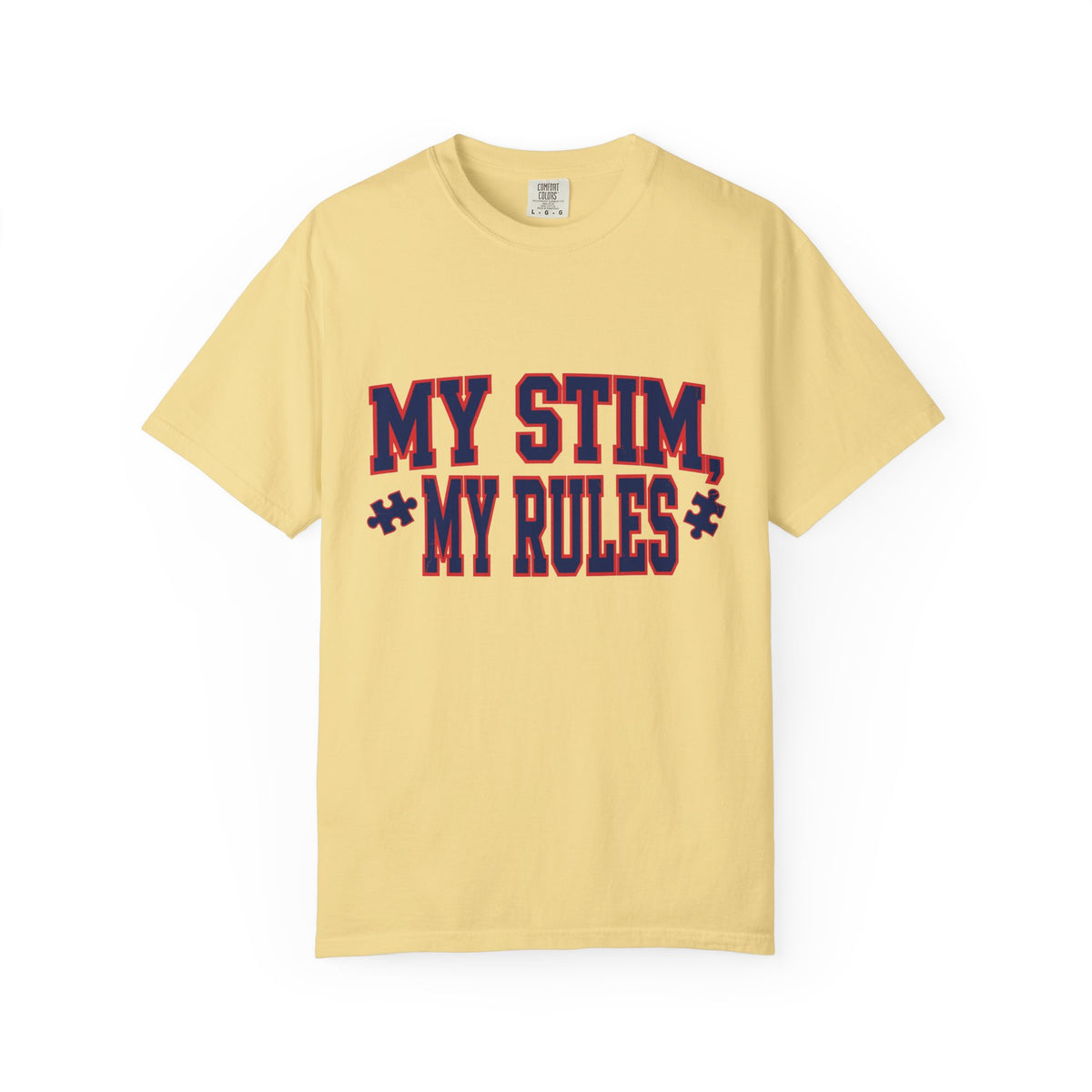 My Stim My Rules Varsity – Autism Awareness T-Shirt