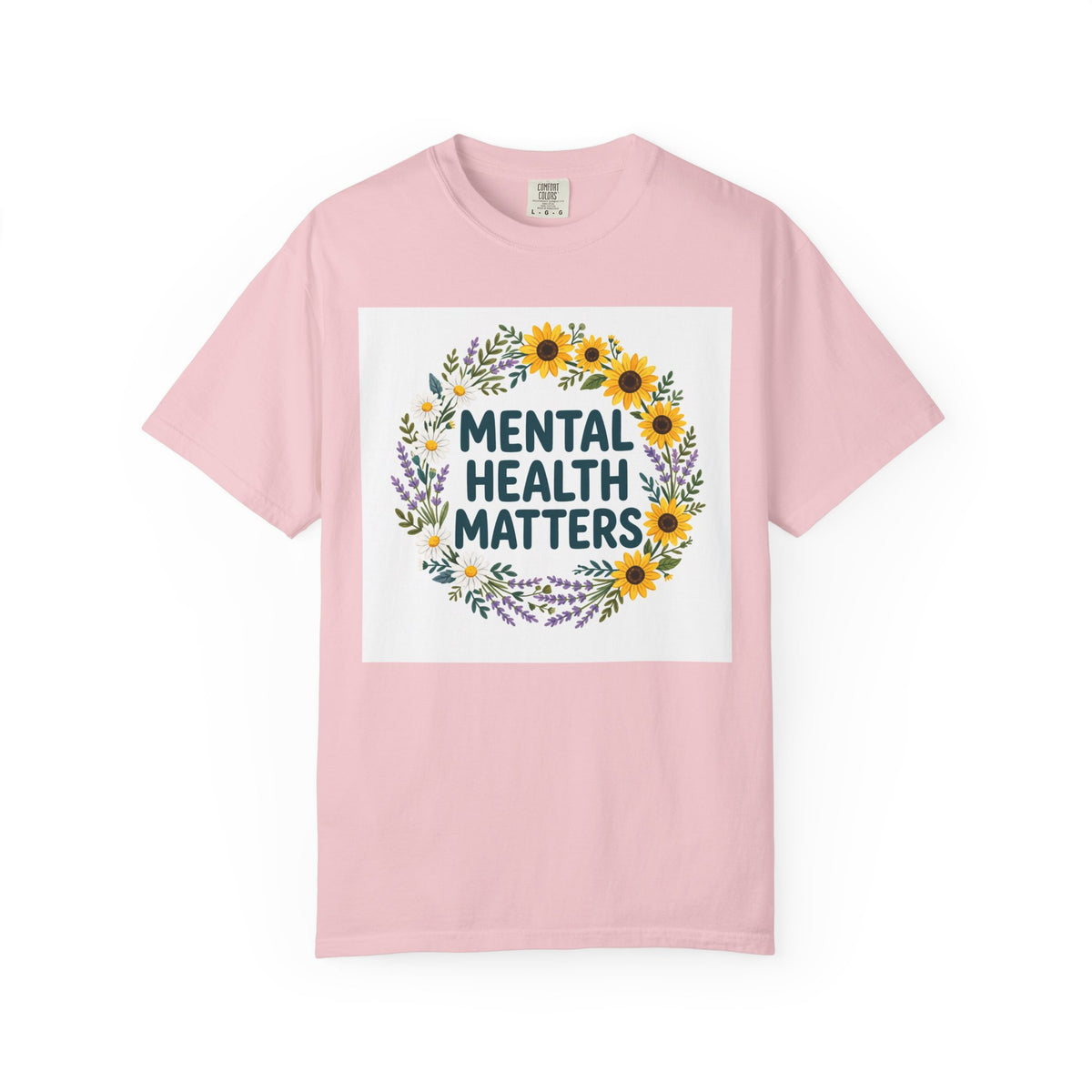 Mental Health Matters – Floral Awareness T-Shirt