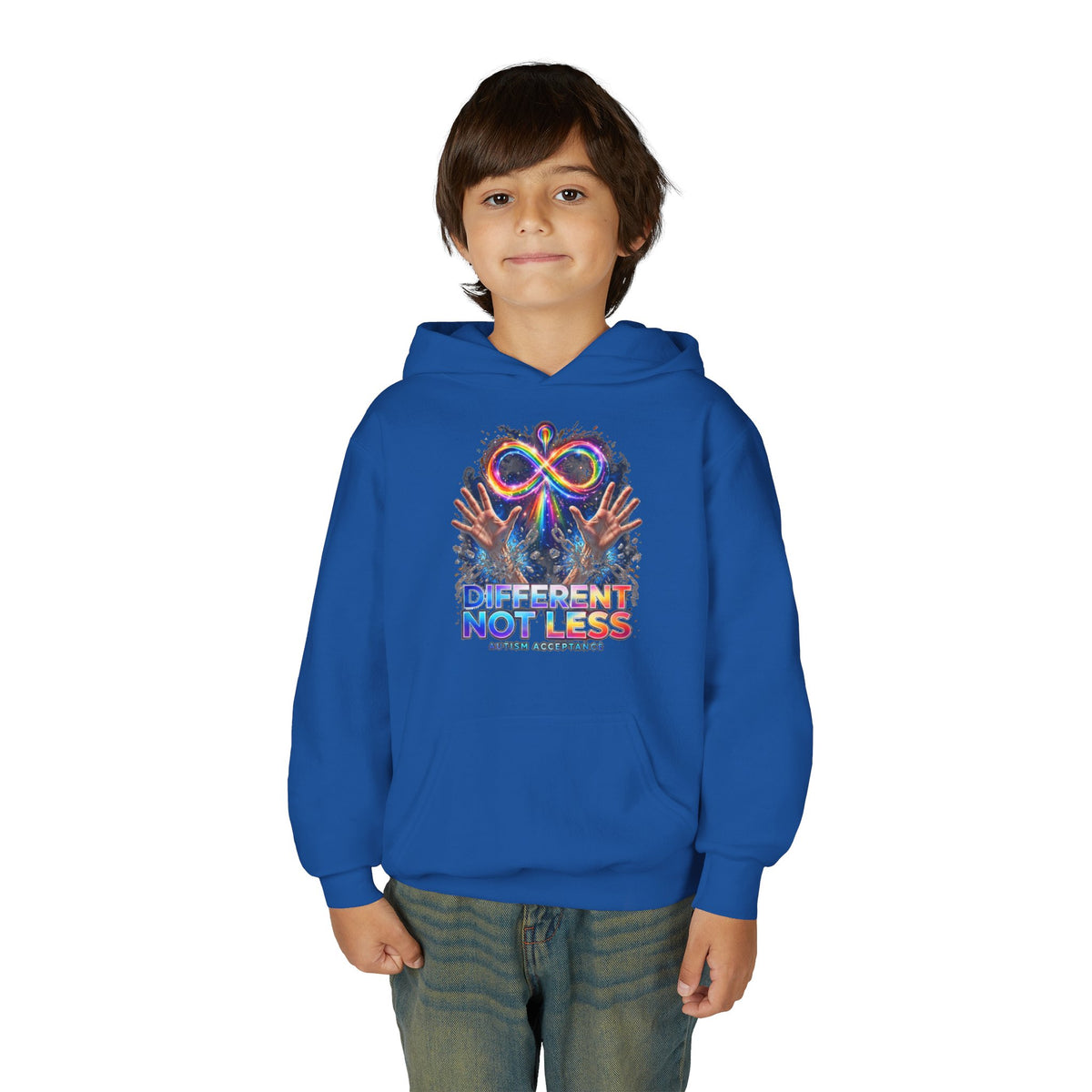 Different Not Less – Autism Acceptance Kids' Hoodie