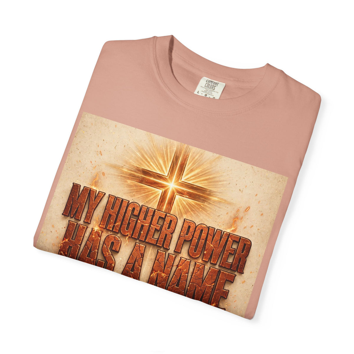Higher Power Fiery Cross – Recovery T-Shirt