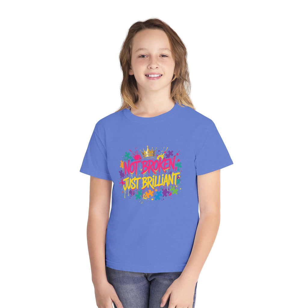 Not Broken Just Brilliant – Autism Awareness Kids' T-Shirt