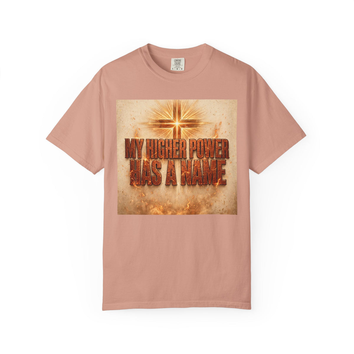 Higher Power Fiery Cross – Recovery T-Shirt