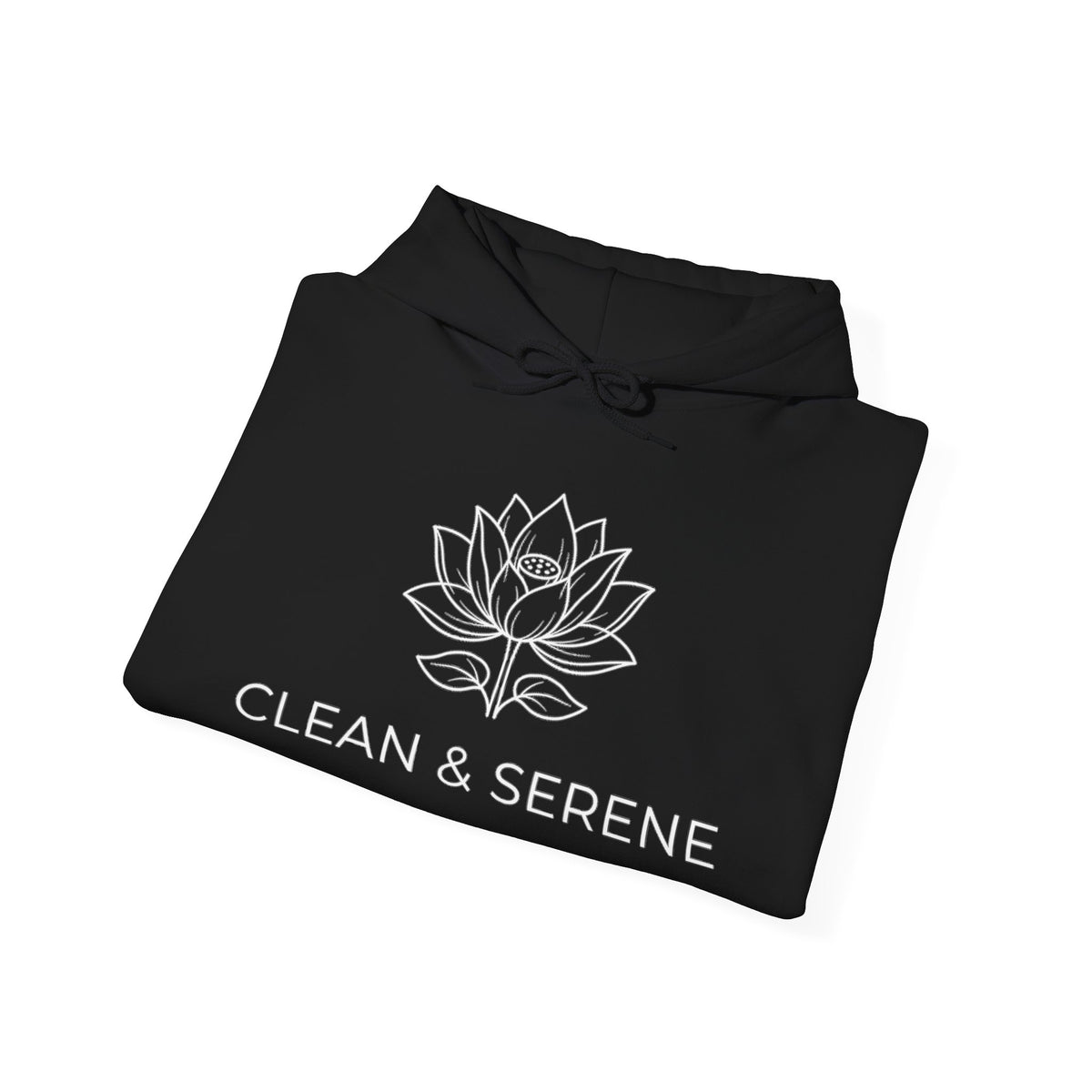 Clean & Serene Lotus Hoodie