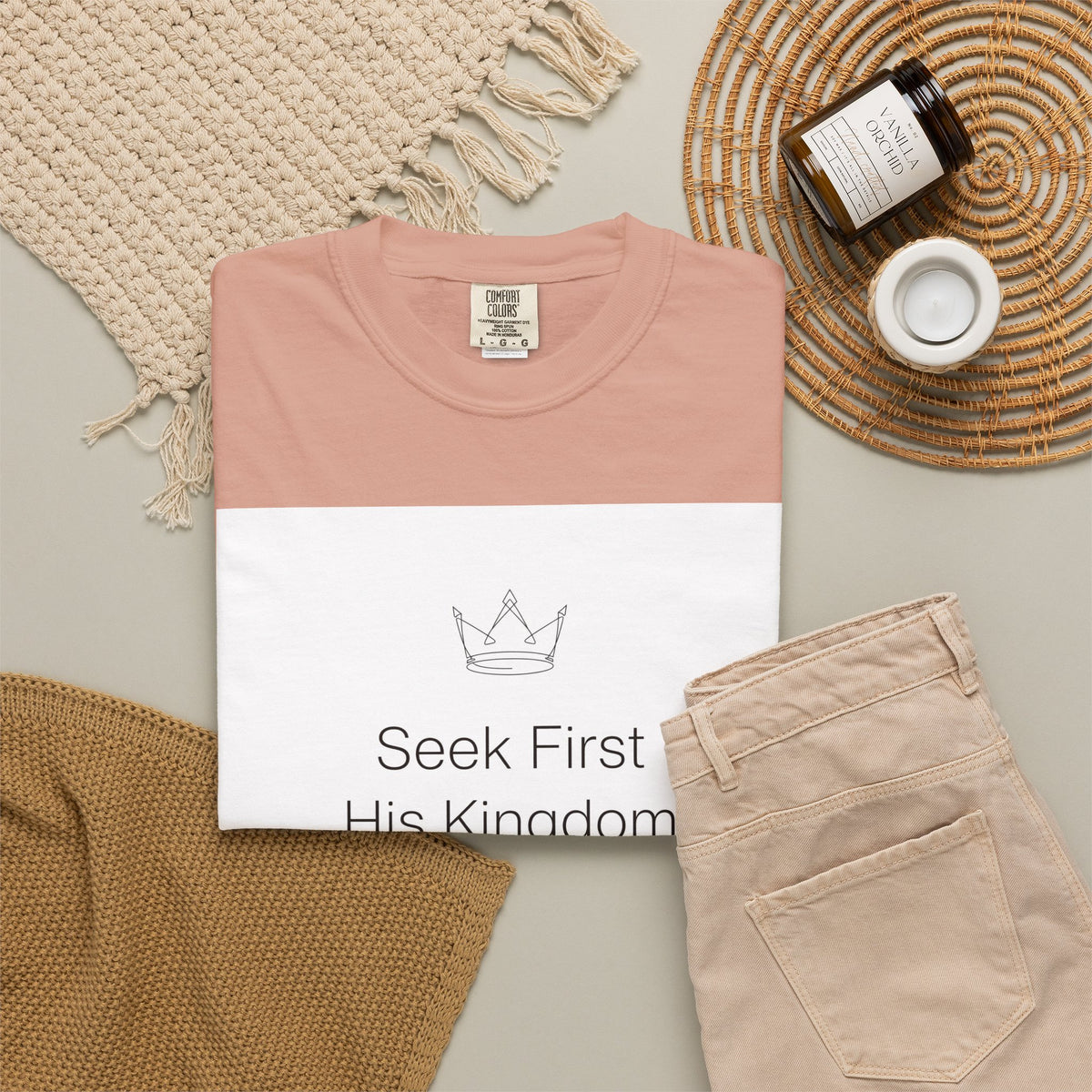 Seek First His Kingdom – Matthew 6:33 Christian T-Shirt