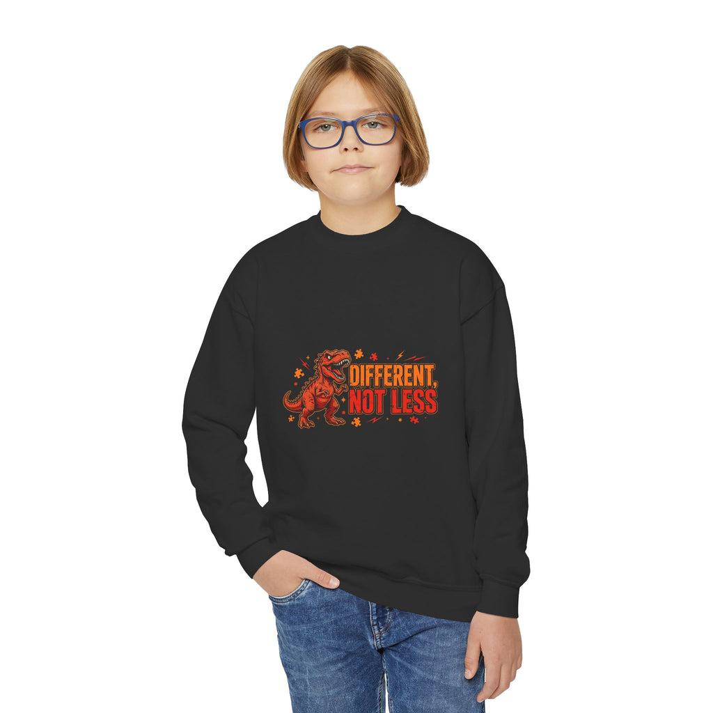 Different Not Less T-Rex – Kids' Sweatshirt