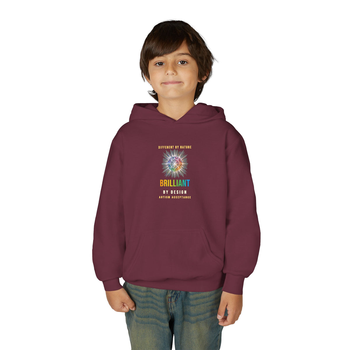 Brilliant By Design – Autism Acceptance Kids' Hoodie