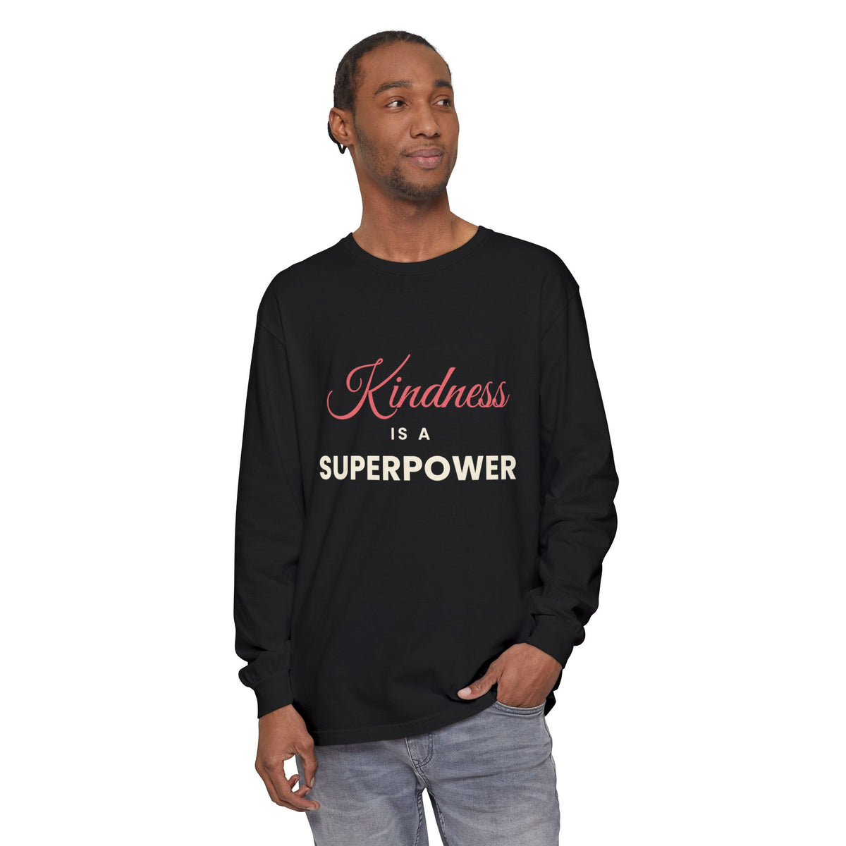 Kindness Is a Superpower – Mental Health Long-Sleeve T-Shirt