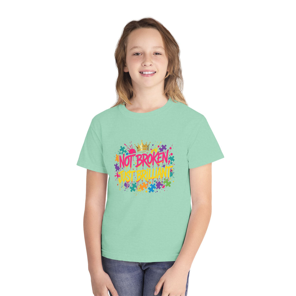 Not Broken Just Brilliant – Autism Awareness Kids' T-Shirt