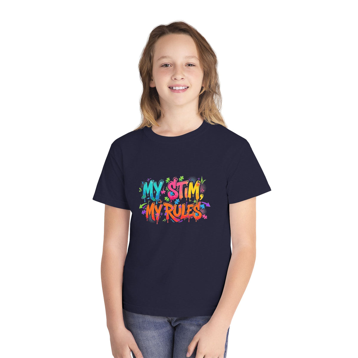 My Stim, My Rules – Autism Awareness Kids T-Shirt