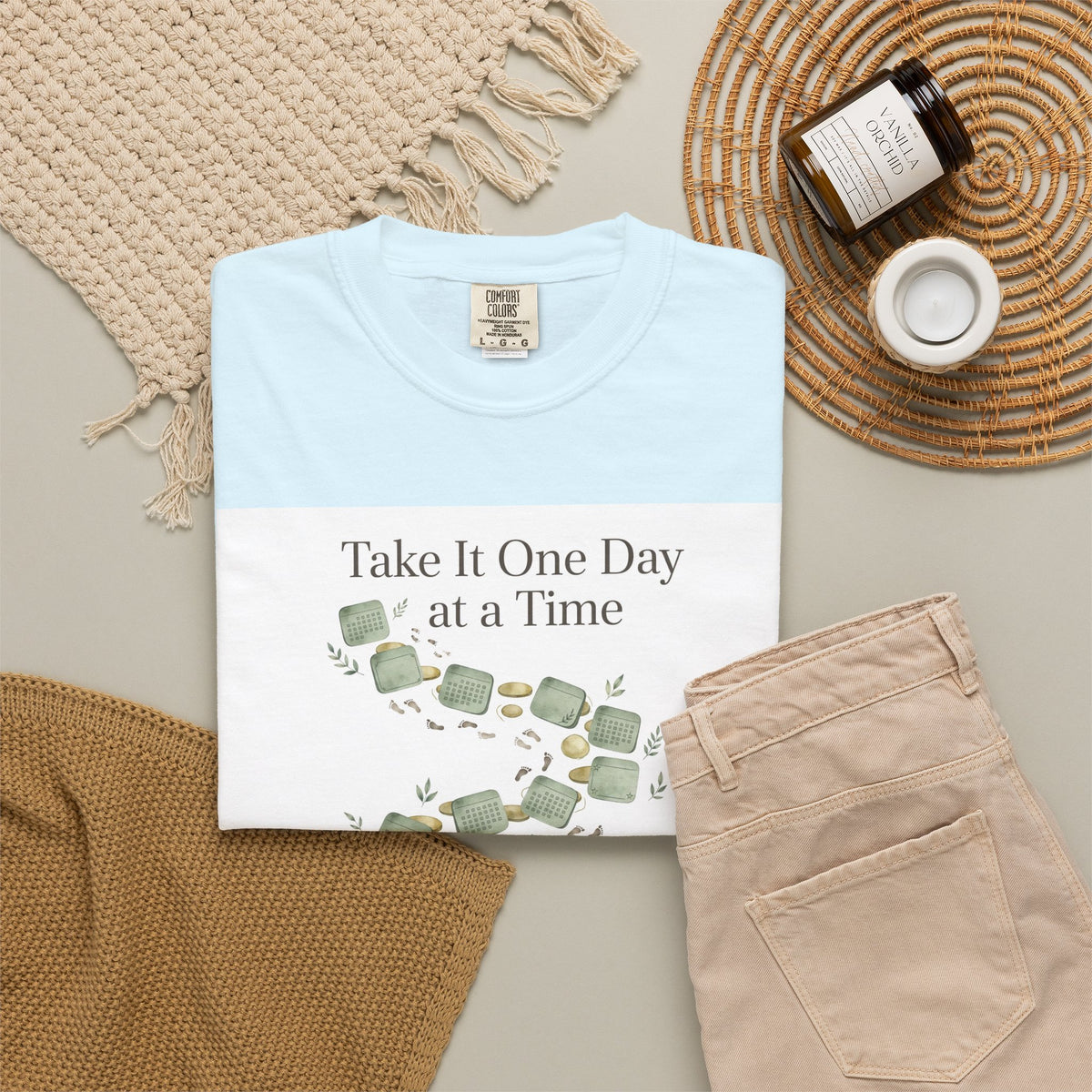 Take It One Day at a Time – Mental Health T-Shirt