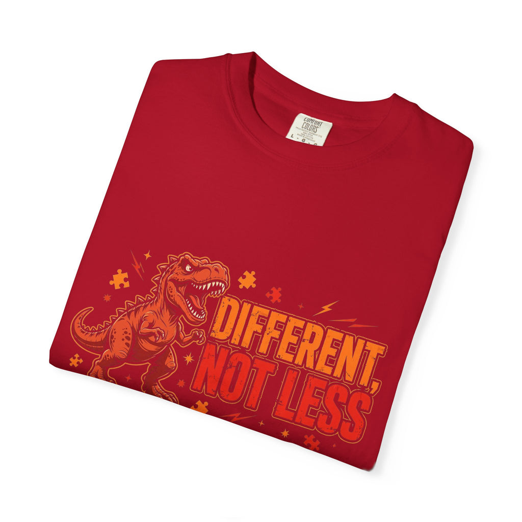 Different Not Less T-Rex – Autism Awareness T-Shirt