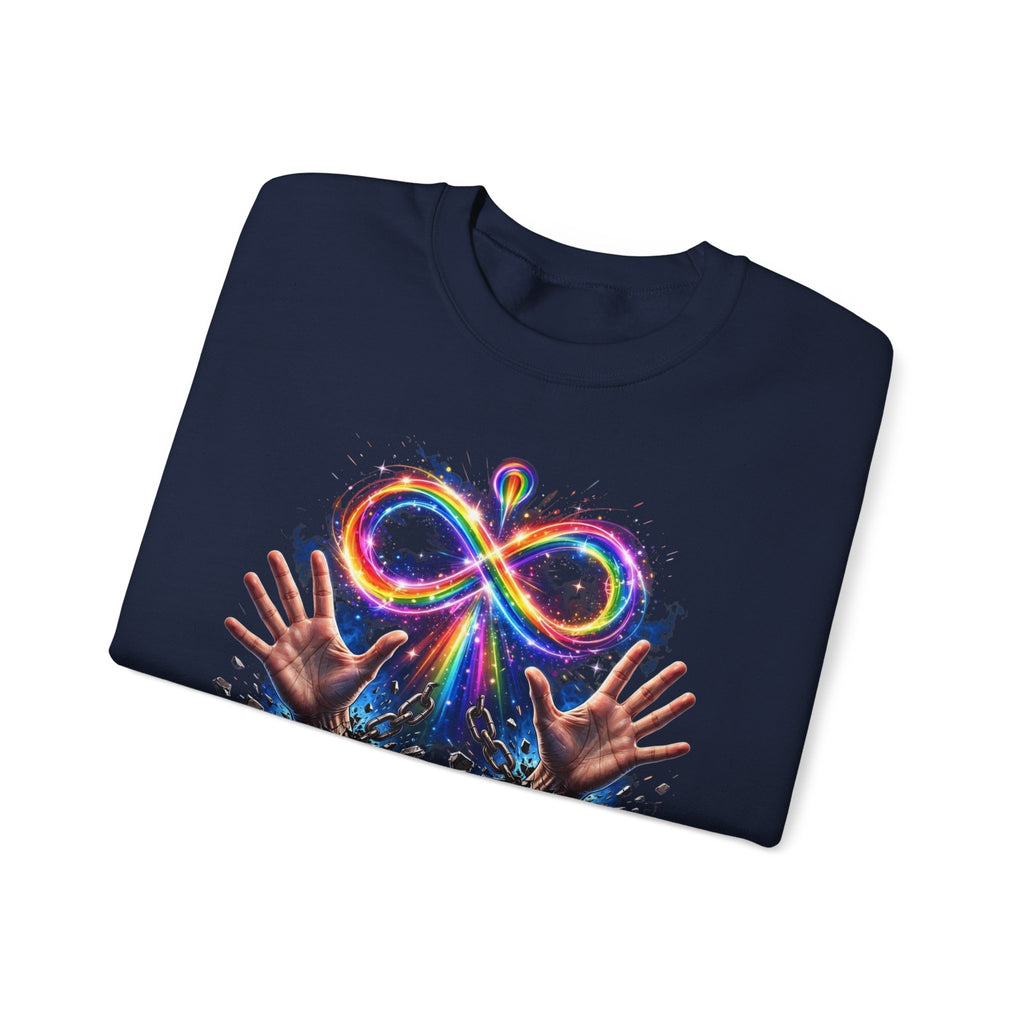 Different Not Less – Autism Acceptance Crewneck Sweatshirt